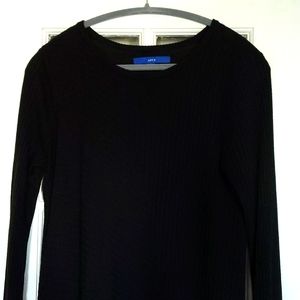 Lightweight black tunic sweater